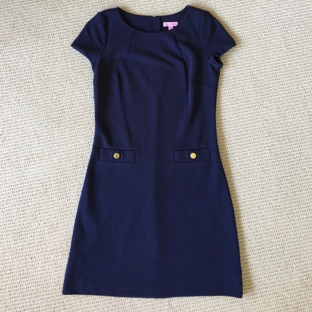 *FLASH SALE* Lilly Pulitzer navy pique dress